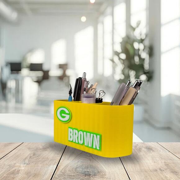 Personalized Green Bay Packers Desk Organizer, Custom Packers Gifts - Picture 7 of 10